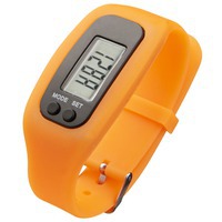Смарт оранжевый из силикона часы с шагомером GET-FIT