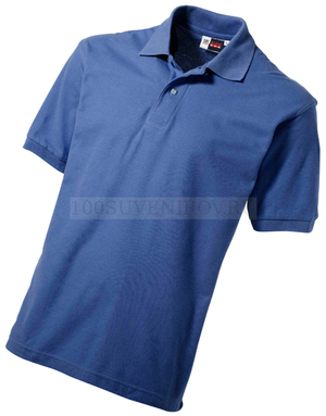 Фото Хлопковая мужская рубашка поло Boston с вышивкой, размер L
