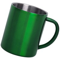 Кружка YOZAX; 300 мл; зеленый, металл; лазерная гравировка