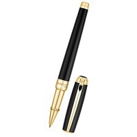 Ручка роллер Line D Medium, черный/золотистый
