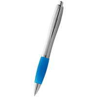 Ручка пластиковая шариковая "Nash", синий/серебристый