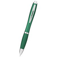 Ручка пластиковая шариковая "Nash", зеленый/серебристый