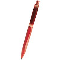 Ручка пластиковая красная из пластика шариковая Prodir QS 20 PRT софт-тач