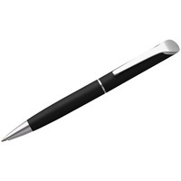 Ручка шариковая черная из алюминия GLIDE