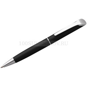 Фото Шариковая ручка черная из алюминия GLIDE
