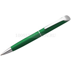 Фото Шариковая ручка зеленая из алюминия GLIDE