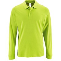 Рубашка поло мужская с длинным рукавом PERFECT LSL MEN, зеленое яблоко 3XL