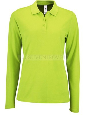Фото Рубашка поло женская с длинным рукавом PERFECT LSL WOMEN, зеленое яблоко S «Sols»