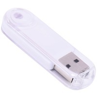 USB flash-карта Nix (8Гб),белый, 5,9х1,8х1см,пластик