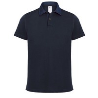 Рубашка поло мужская классная DNM FORWARD темно-синяя/джинс, S