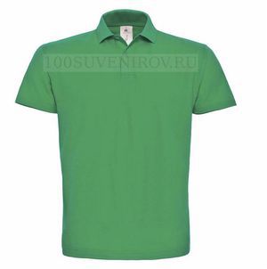 Фото Классная рубашка поло ID.001 зеленая для вышивки, размер S