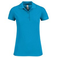 Рубашка поло женская крутая SAFRAN TIMELESS бирюзовая, XL