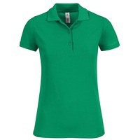Рубашка поло женская рекламная SAFRAN TIMELESS зеленая, S