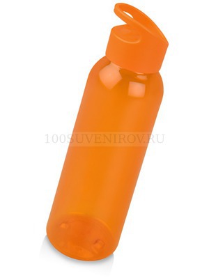 Фото Оранжевая бутылка из пластика для воды PLAIN