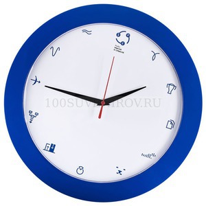 Фото Пластиковые корпоративные настенные часы "БИЗНЕС-ЗОДИАК. РЫБЫ"