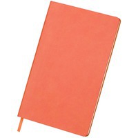 Бизнес-блокнот "Audrey", 130х210 мм, оранжевый, кремовая бумага, гибкая обложка, в линейку
