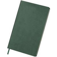Бизнес-блокнот "Audrey", 130х210 мм, зеленый, кремовая бумага, гибкая обложка, в линейку