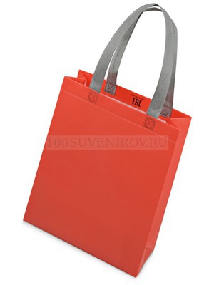Фото Красная матовая сумка из полипропилена для шопинга UTILITY ламинированная