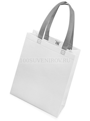 Фото Белая матовая сумка из полипропилена для шопинга UTILITY ламинированная