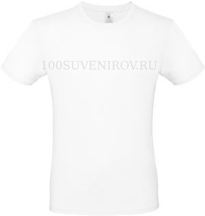 Фото Дешевая футболка E150 белая с вышивкой, размер M