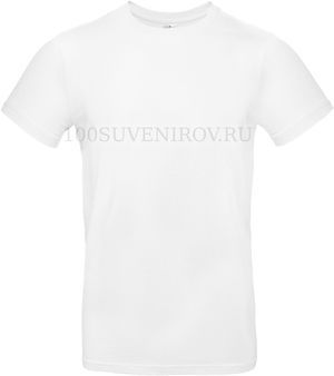 Фото Дешевая футболка E190 белая с полноцветом, размер 3XL