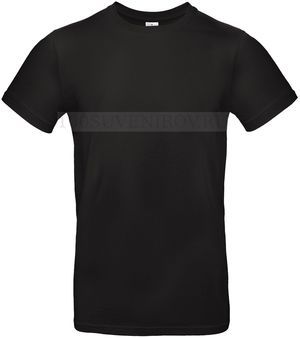 Фото Необычная футболка E190 черная для полноцвета, размер L
