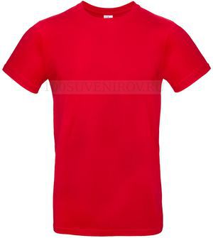 Фото Нестандартная футболка E190 красная под флекс, размер 3XL