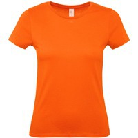 Футболка женская дешевая E150 оранжевая, XL