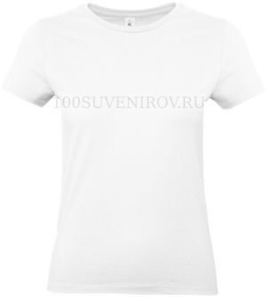 Фото Нестандартная женская футболка E190 белая с цифровым трансфером, размер L