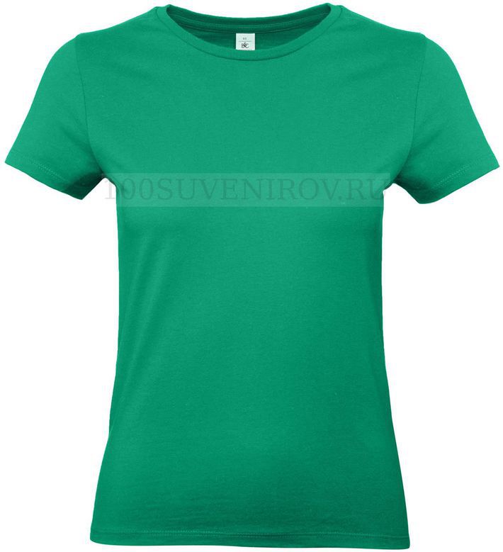Модные женские футболки (M) E190 зеленые с печатью