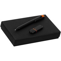 Бизнес-набор YourDay Black с флешкой на 8 гб и ручкой. 