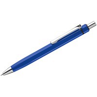 Ручка синяя из металла ическая шариковая шестигранная SIX