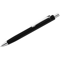 Ручка черная из металла ическая шариковая шестигранная SIX