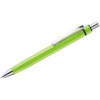 Ручка зеленая из металла ическая шариковая шестигранная SIX