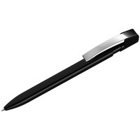 Ручка пластиковая черная из пластика шариковая SKY M