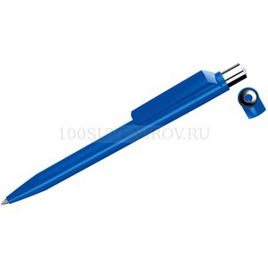 Фото Синяя ручка из пластика овая шариковая ON TOP SI F