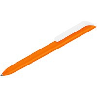 Ручка оранжевая из пластика овая шариковая VANE KG F
