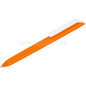 Фото Оранжевая ручка из пластика овая шариковая VANE KG F