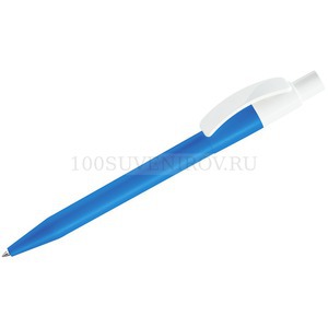Фото Синяя ручка из пластика овая шариковая PIXEL KG F