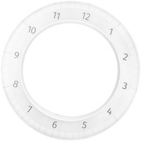Часы настенные белые из пластика THE ONLY CLOCK
