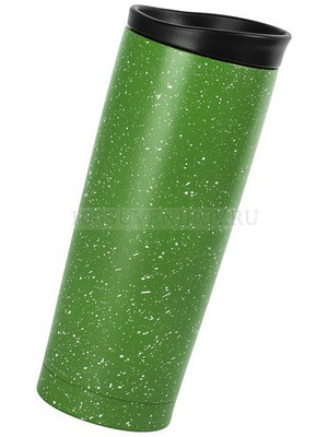 Фото Термокружка вакуумная  "Space";  450 мл; зеленый; металл/пластик