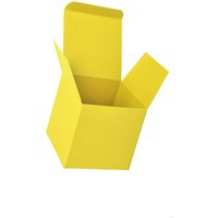 Коробка подарочная, Cube; 9*9*9 см; желтый
