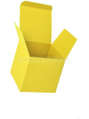 Фото Коробка подарочная, "Cube"; 9*9*9 см; желтый