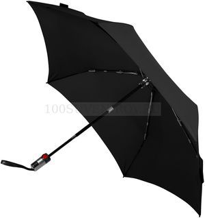 Фото Складной зонт черный из стали TS220 с безопасным механизмом
