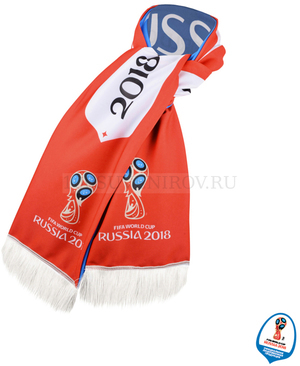 Фото Корпоративный шарф Россия трикотажный 2018 FIFA WORLD CUP RUSSIA