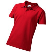 Рубашка поло красная из хлопка FIRST детская