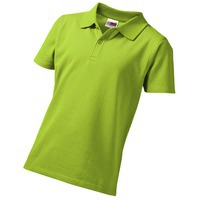 Рубашка поло зеленая из хлопка FIRST детская
