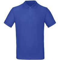 Рубашка поло мужская креативная INSPIRE синяя, M