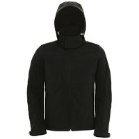 Изображение Куртка мужская Hooded Softshell с капюшоном черная M от популярного бренда БиЭнСи