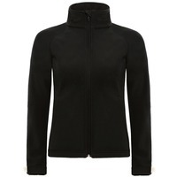 Куртка женская элитная HOODED SOFTSHELL черная, XL